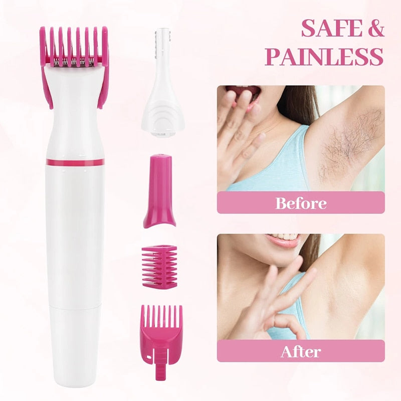 5-in-1 Multifunction Hair Removal Combo – All-in-One Solution for Effortless, Painless Grooming!