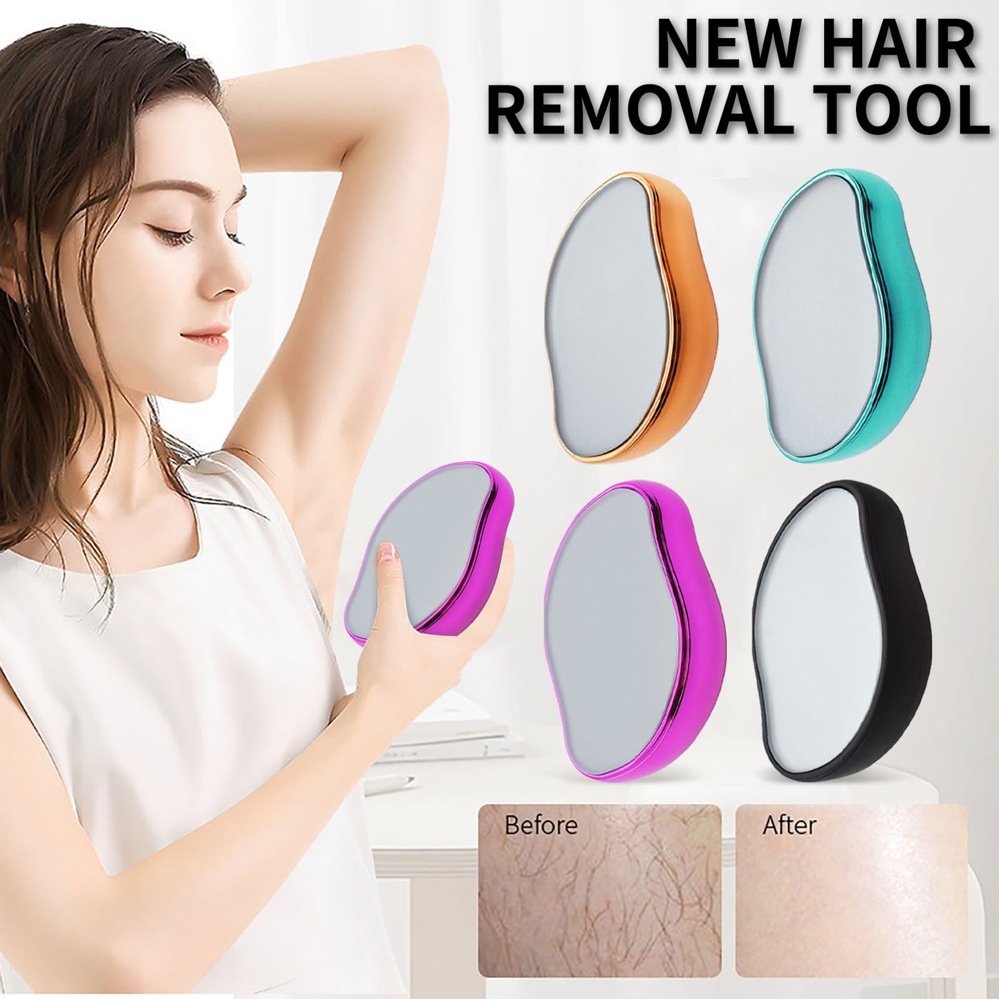Hair Removal Epilator - Nano Glass Hair Remover Stone