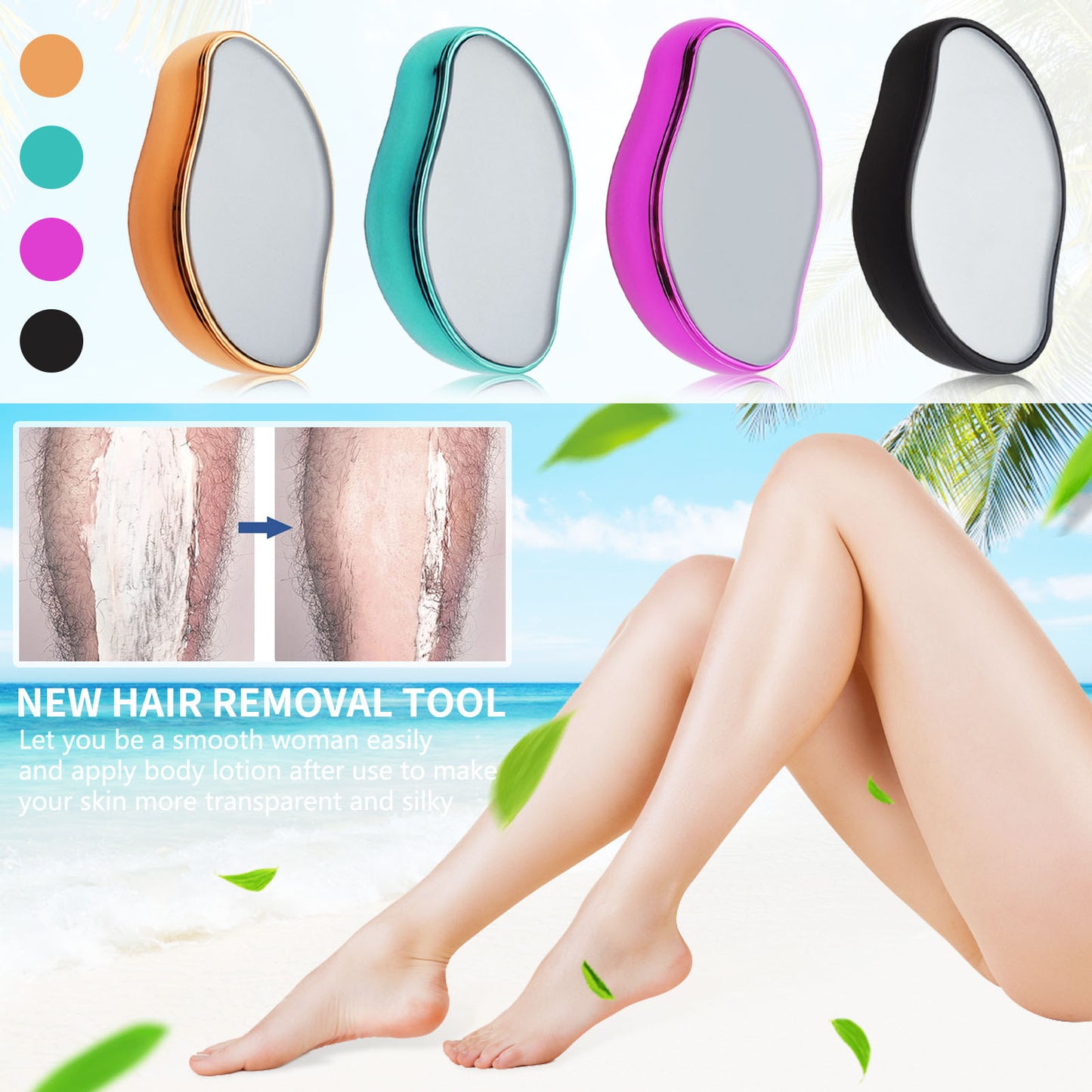Hair Removal Epilator - Nano Glass Hair Remover Stone