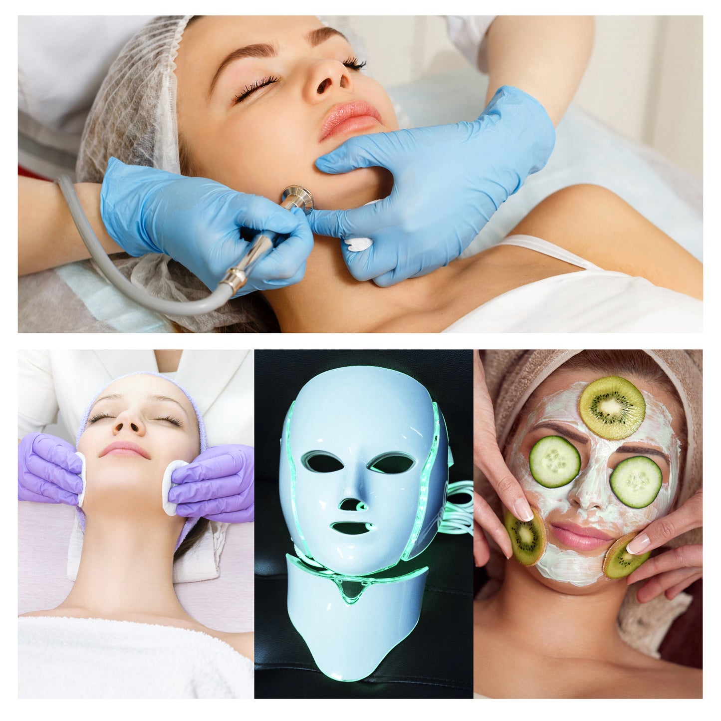 Skin LED Light Therapy Face Mask Red Light Therapy Treatment Device
