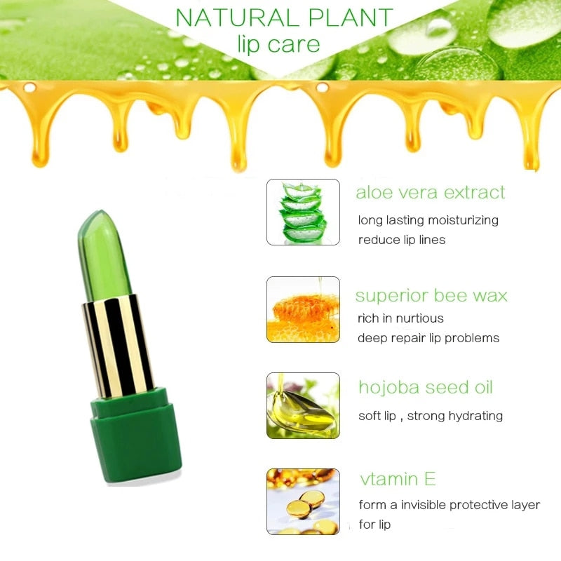 Aloe Vera Moisturizing Lip Balm – Personalized, Long-Lasting Color & Hydration